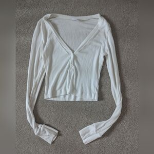 Stillwater White Long Sleeve Top